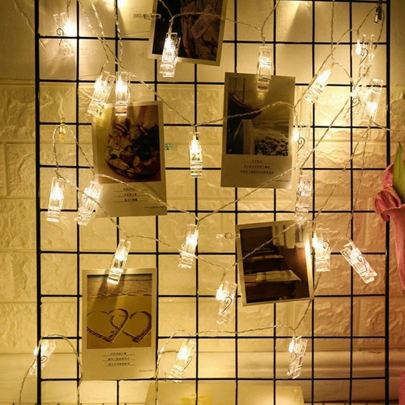 NEW! AESTHETIC CLOTHING PIN SET FAIRY LIGHTS - Picture 2 of 8